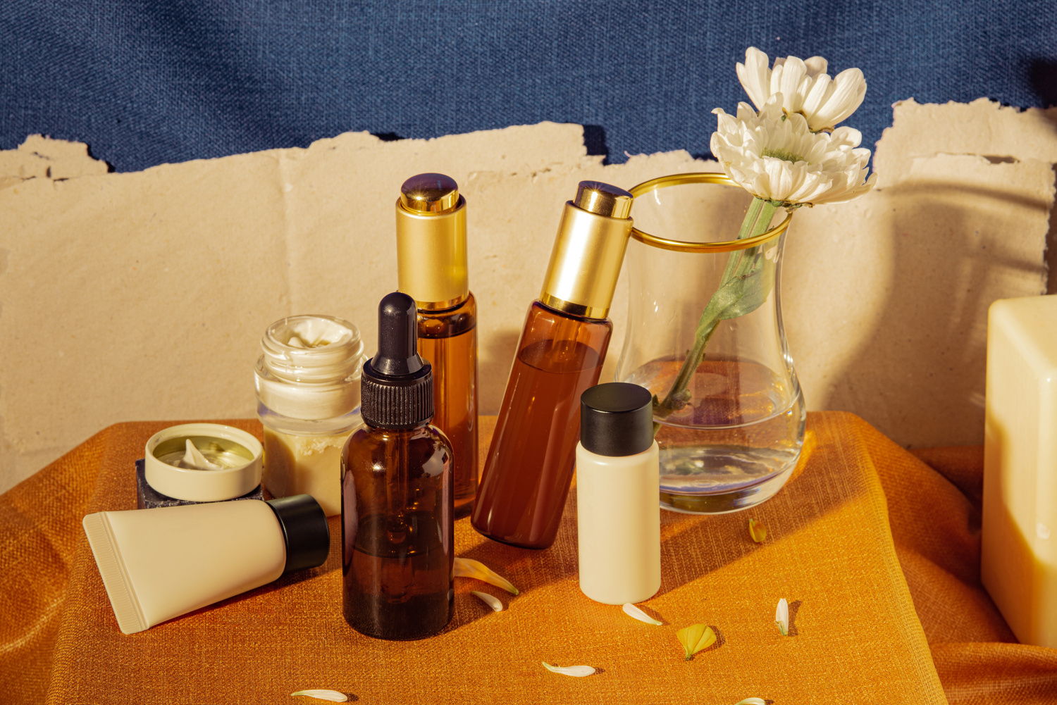 Various Skincare and Body Care Products